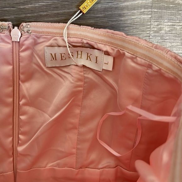 NEW meshki tina strapless corset dress in pink - Picture 9 of 9